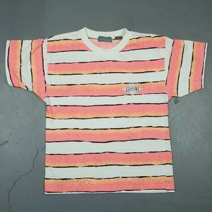 Vtg 90s Lord & Taylor Surfing T-Shirt M Pink White